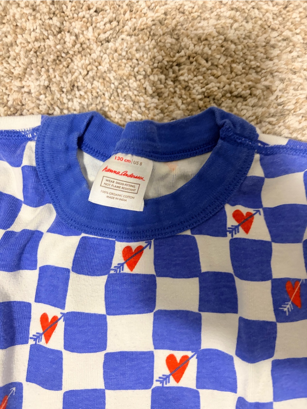 XO Pattern Pajama Set - Picture 6 of 15
